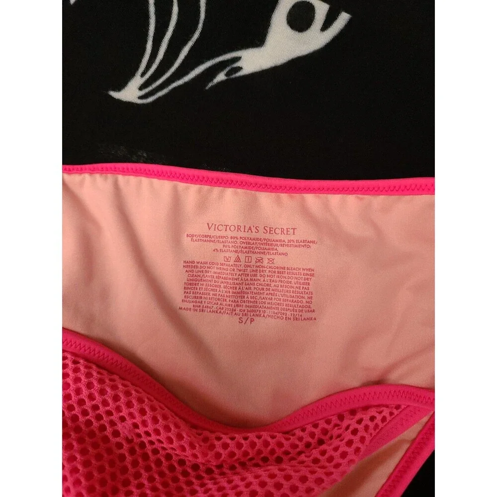 VICTORIA SECRET SIZE Small Neon PINK BIKINI SWIM BOTTOM